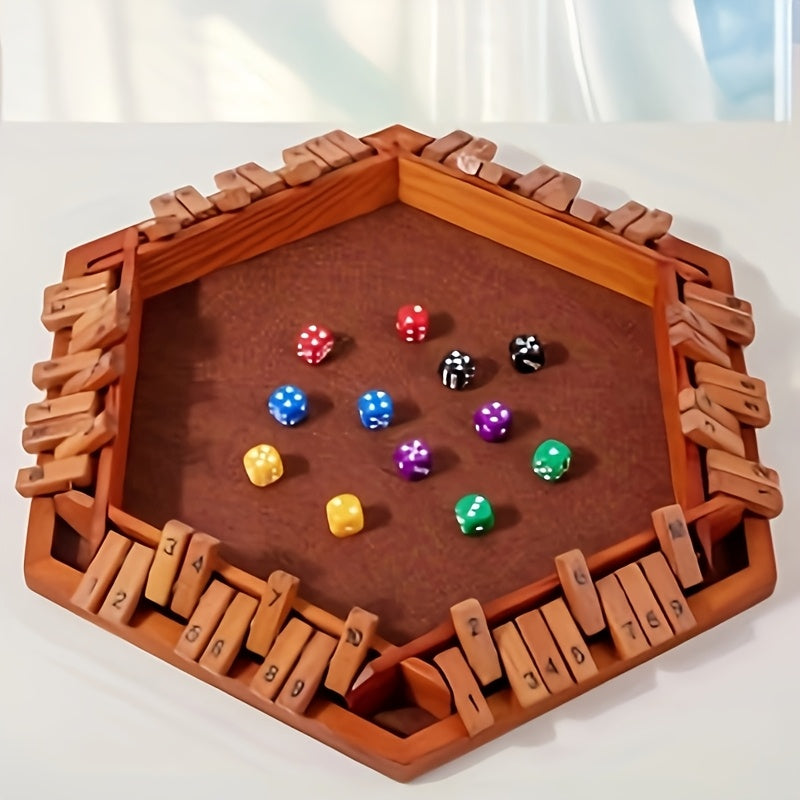 WOOD CITY Shut The Box voor 6 spelers