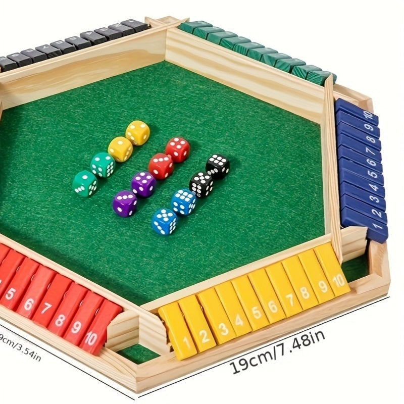 WOOD CITY Shut The Box voor 6 spelers