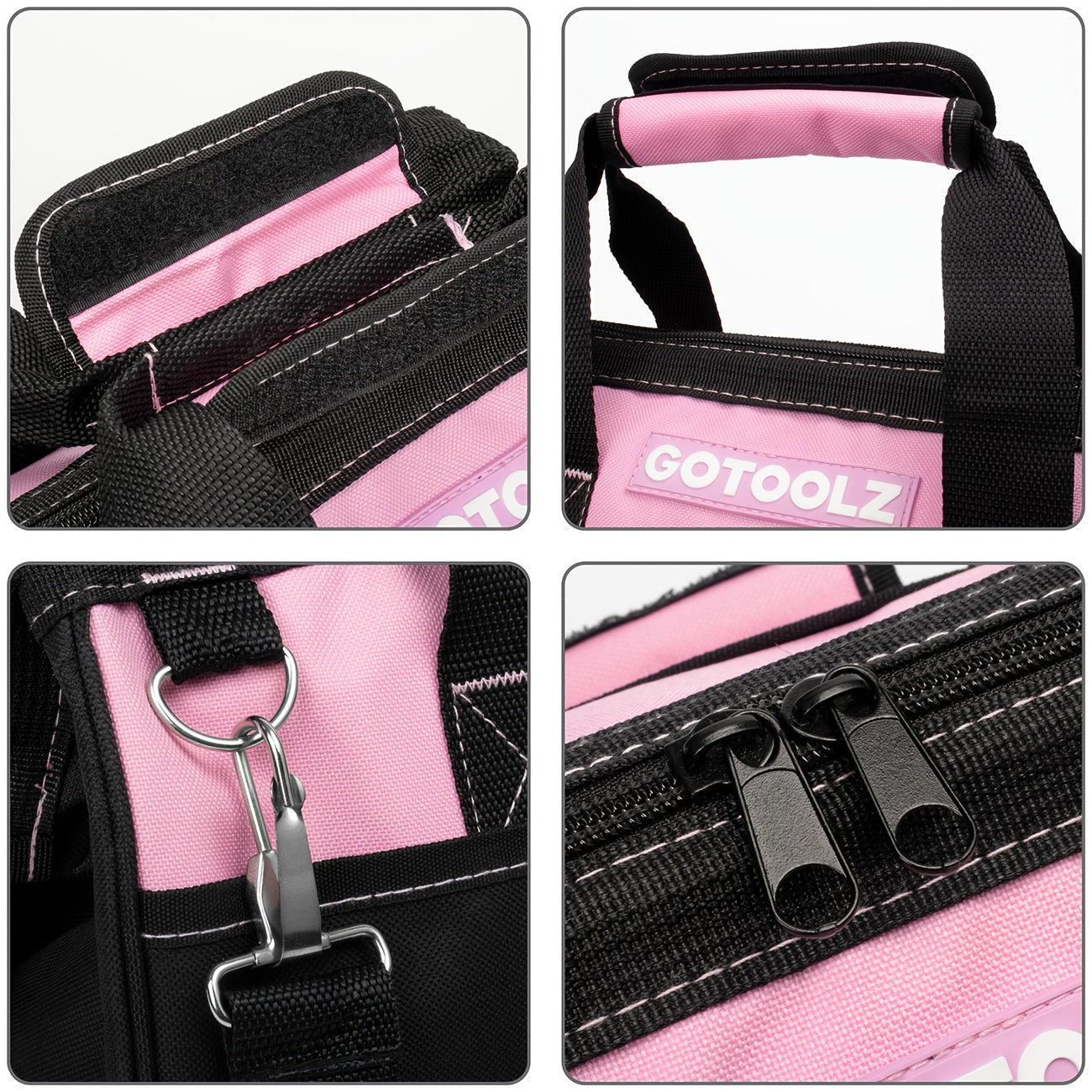 GOTOOLZ 14-Inch Waterdichte Roze GereedschapsTas
