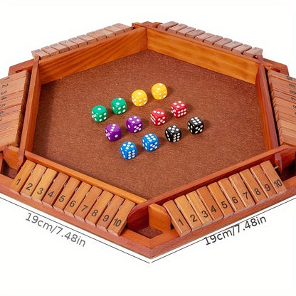 WOOD CITY Shut The Box voor 6 spelers