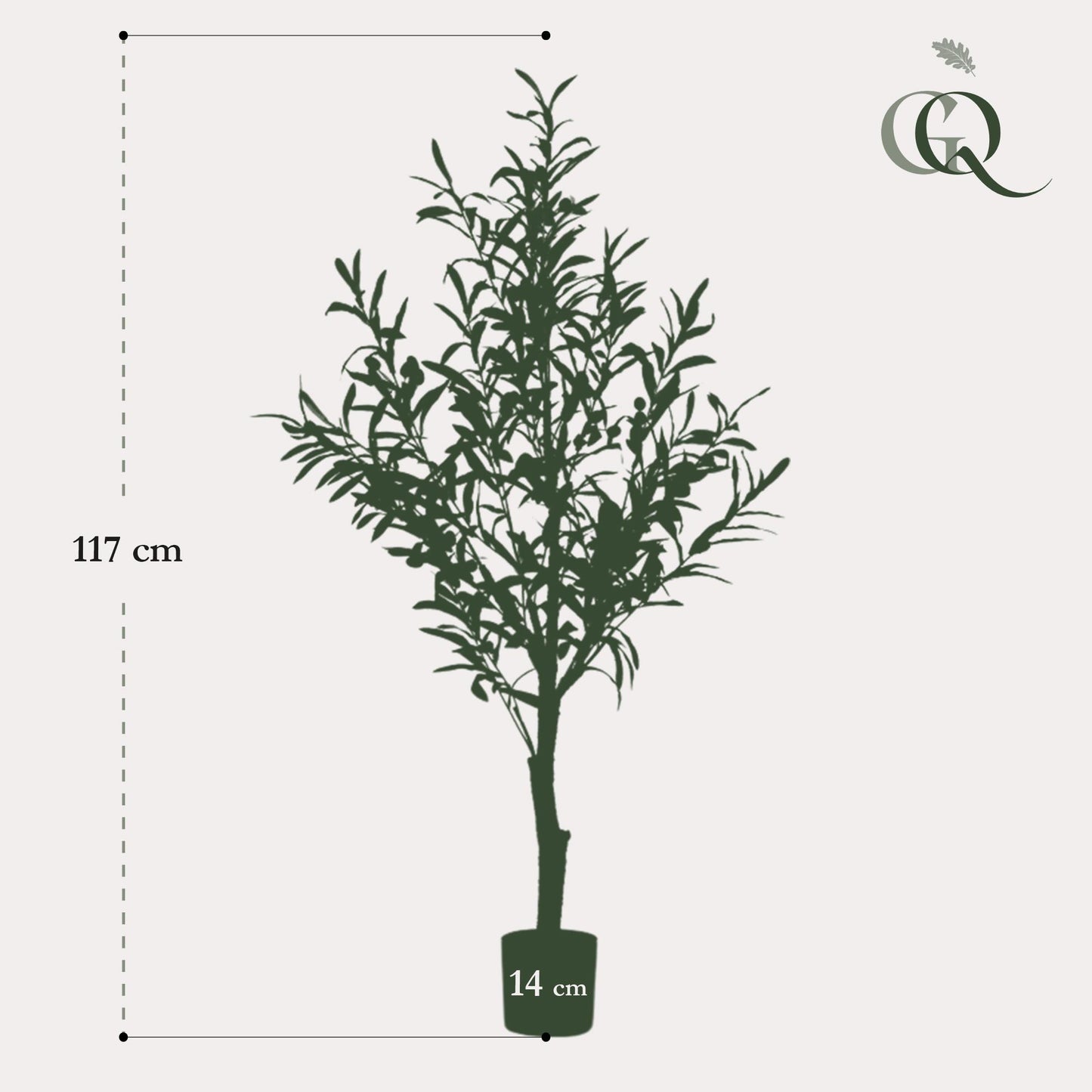 Olea europaea - Olijfboom | ↕115 cm - Kunst Olijfboom