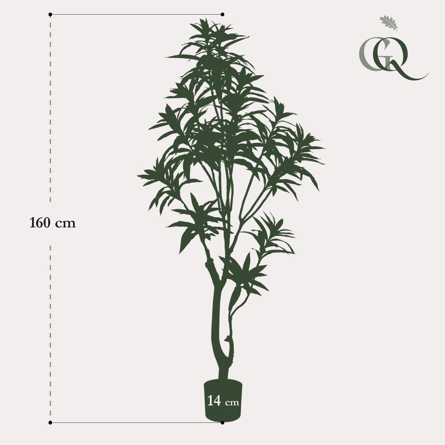 Dracaena - Drakenboom | ↕155 cm - Kunstplant