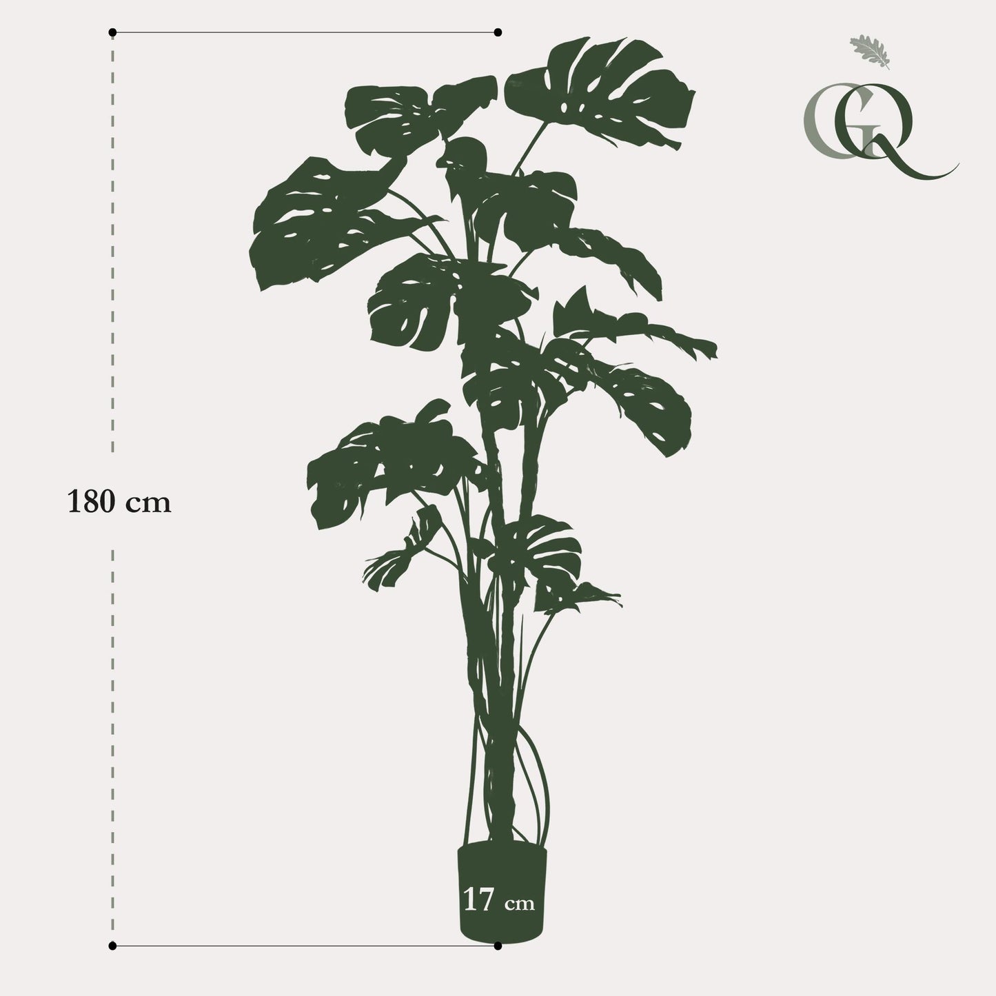 Monstera  - Gatenplant | ↕180cm - kunstplant