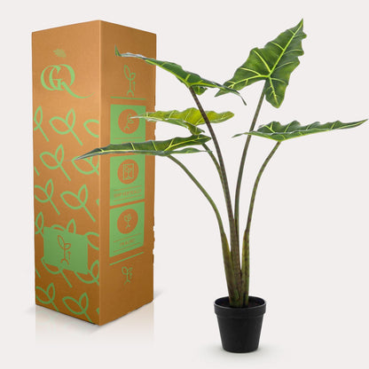Alocasia Frydek - Olifantsoor | ↕80 cm - Kunstplant